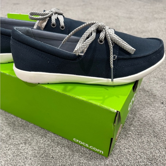 ✨NWT✨ CROCS Women’s Walt II Canvas Skimmer Shoes - Picture 2 of 10